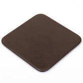 Chocolate Brown Leather Coaster, Square